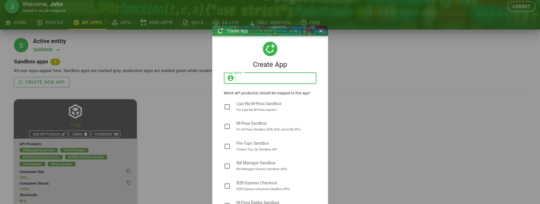 Create app